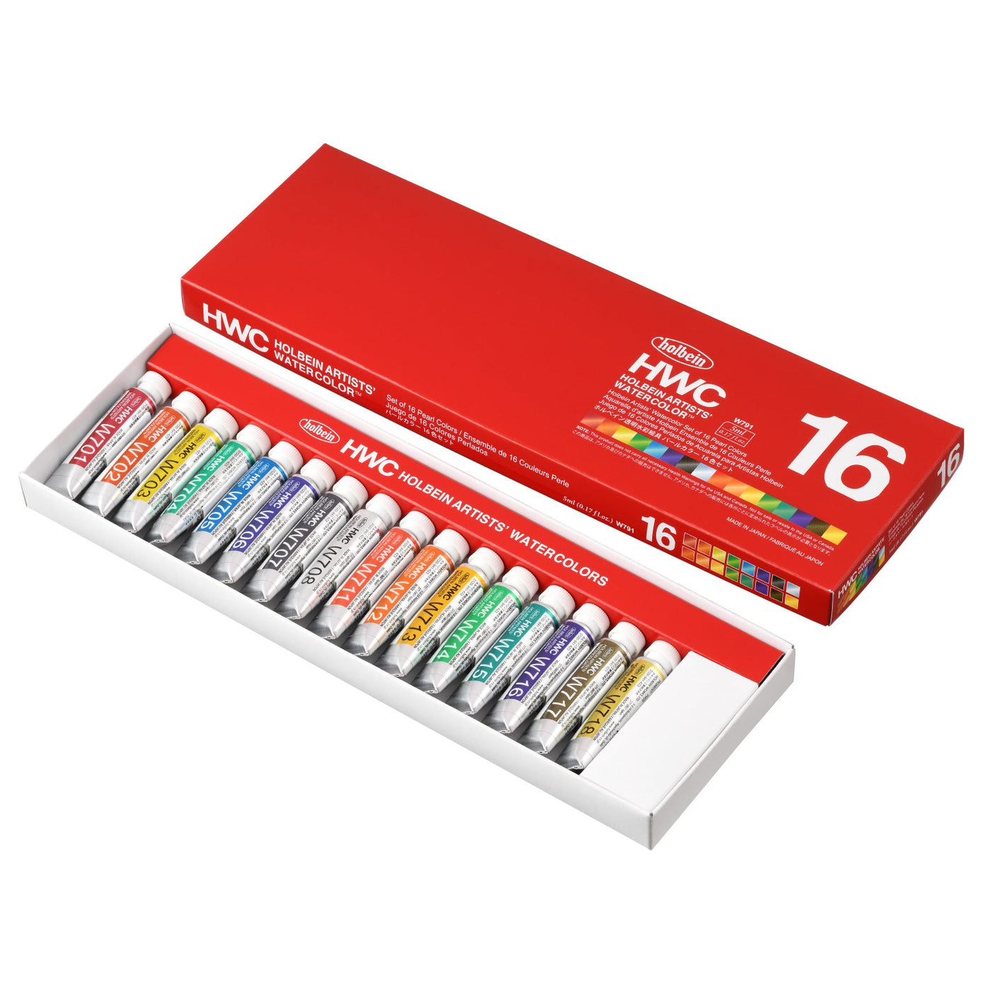 透明水彩絵具 パールカラーズ 5ml 16色セット – ホルベイン オンライン
