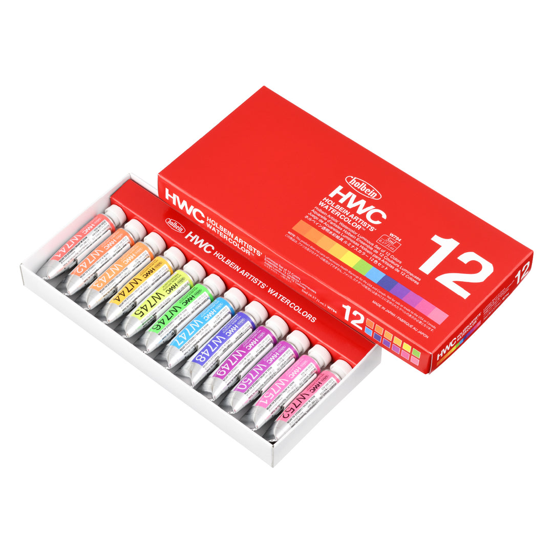 透明水彩絵具 ルミナスカラーズ 5ml 12色セット – ホルベイン