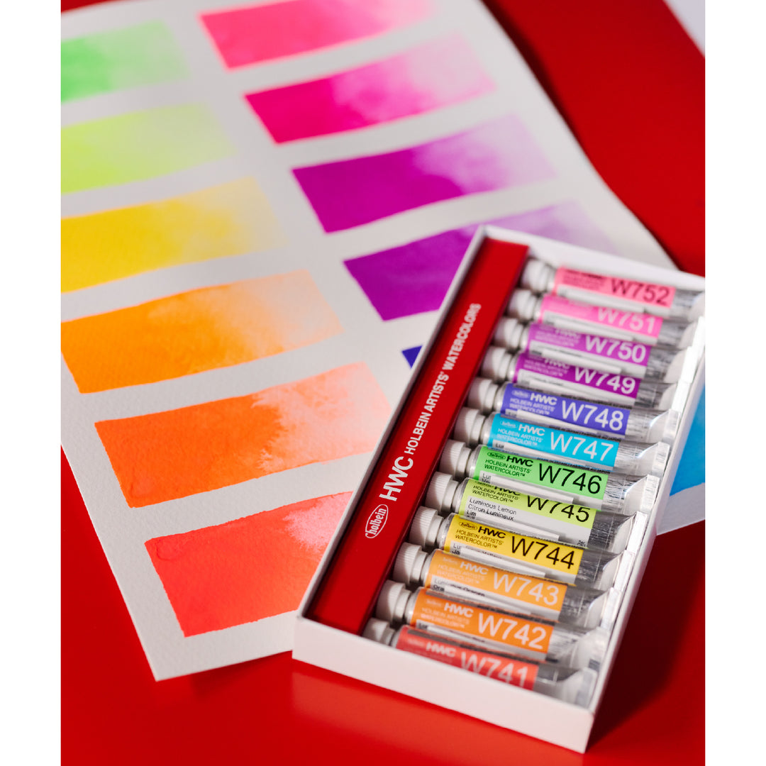 透明水彩絵具 ルミナスカラーズ 5ml 12色セット – ホルベイン