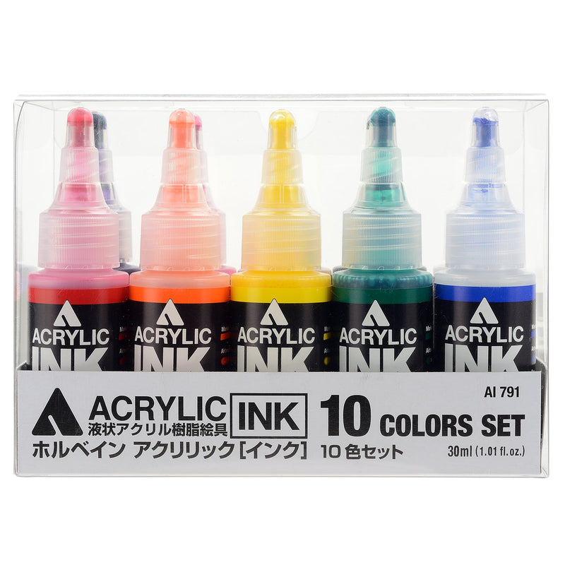 アクリリック［インク］ 30ml 10色セット