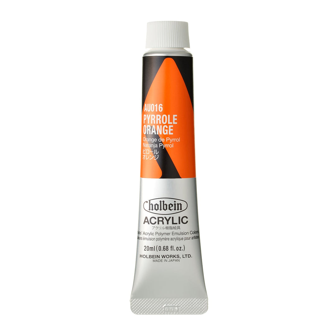 (未使用･未開封品)　ホルベイン アクリル絵具 アクリリックカラー ピロールレッド AU814 330ml vf3p617 アクリリック カラー［ヘビーボディ］ ピロール オレンジ – ホルベイン