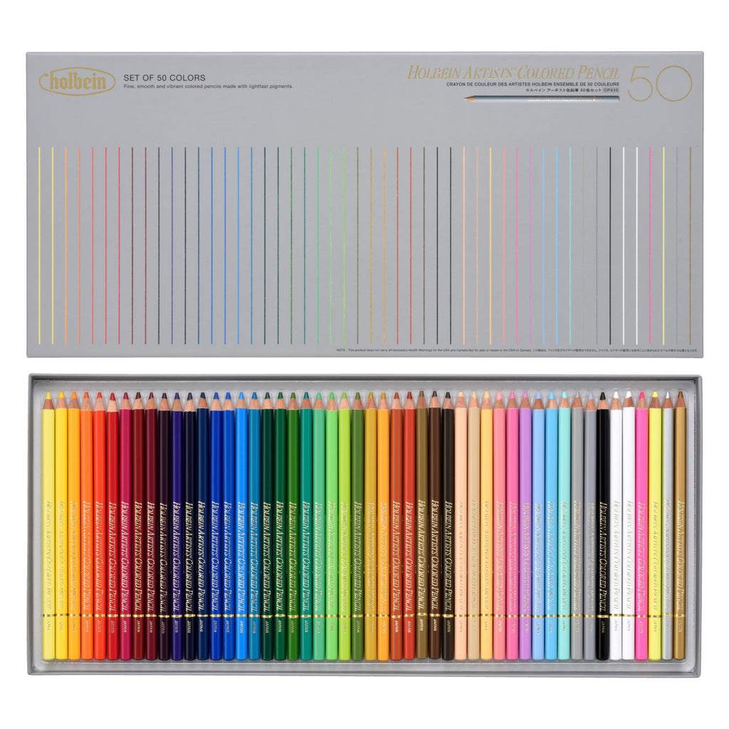 アーチスト色鉛筆 50色 紙箱セット – ホルベイン オンラインショップ