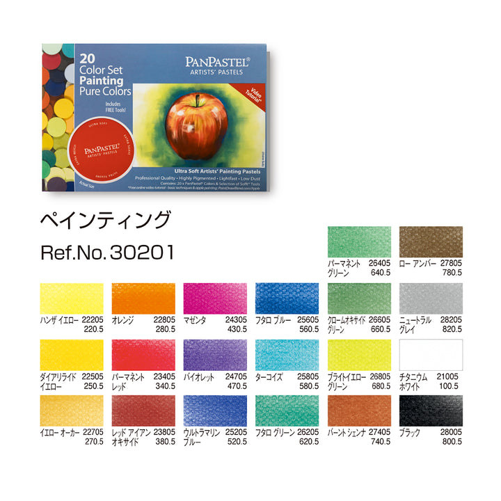 パンパステル 30201 ペインティング 20色セット – ホルベイン
