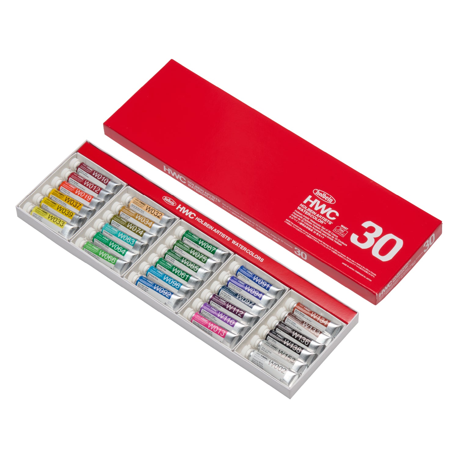 透明水彩絵具 5ml 30色セット – ホルベイン オンラインショップ
