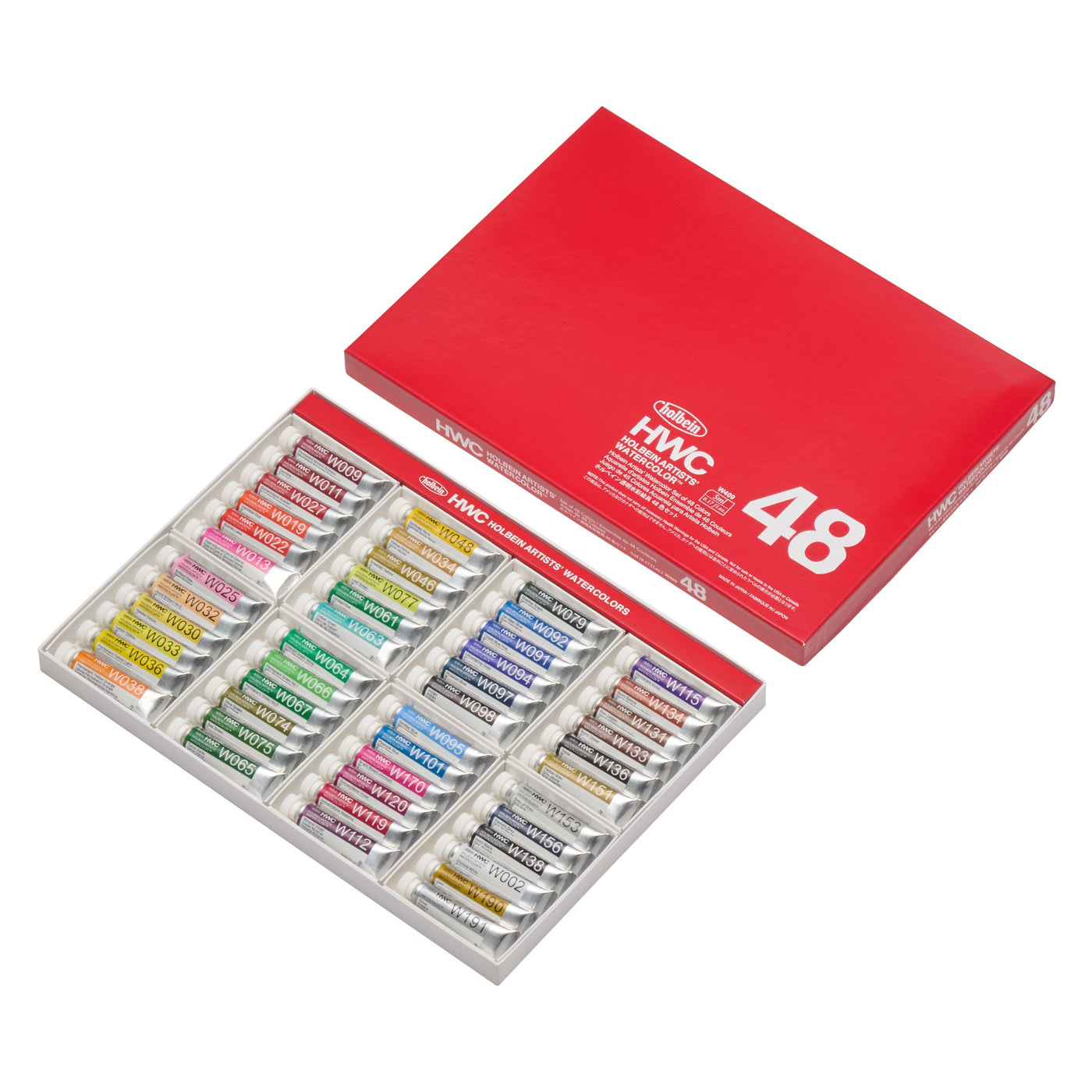 透明水彩絵具 5ml 48色セット – ホルベイン オンラインショップ
