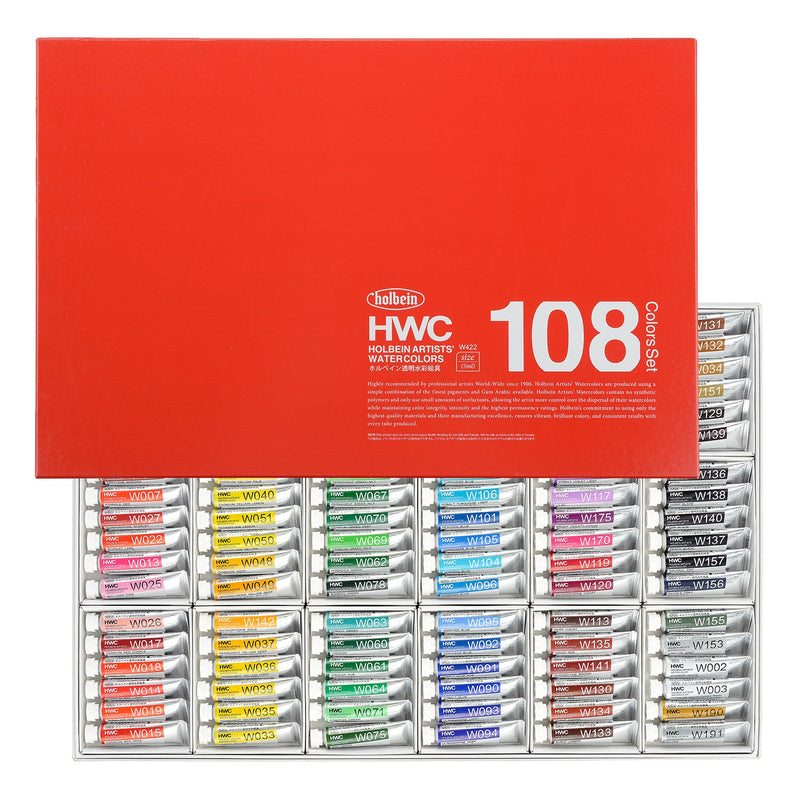 透明水彩絵具 5ml 108色セット