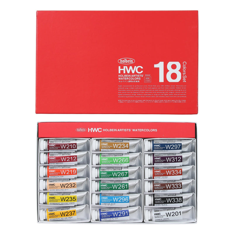 透明水彩絵具 15ml 18色セット
