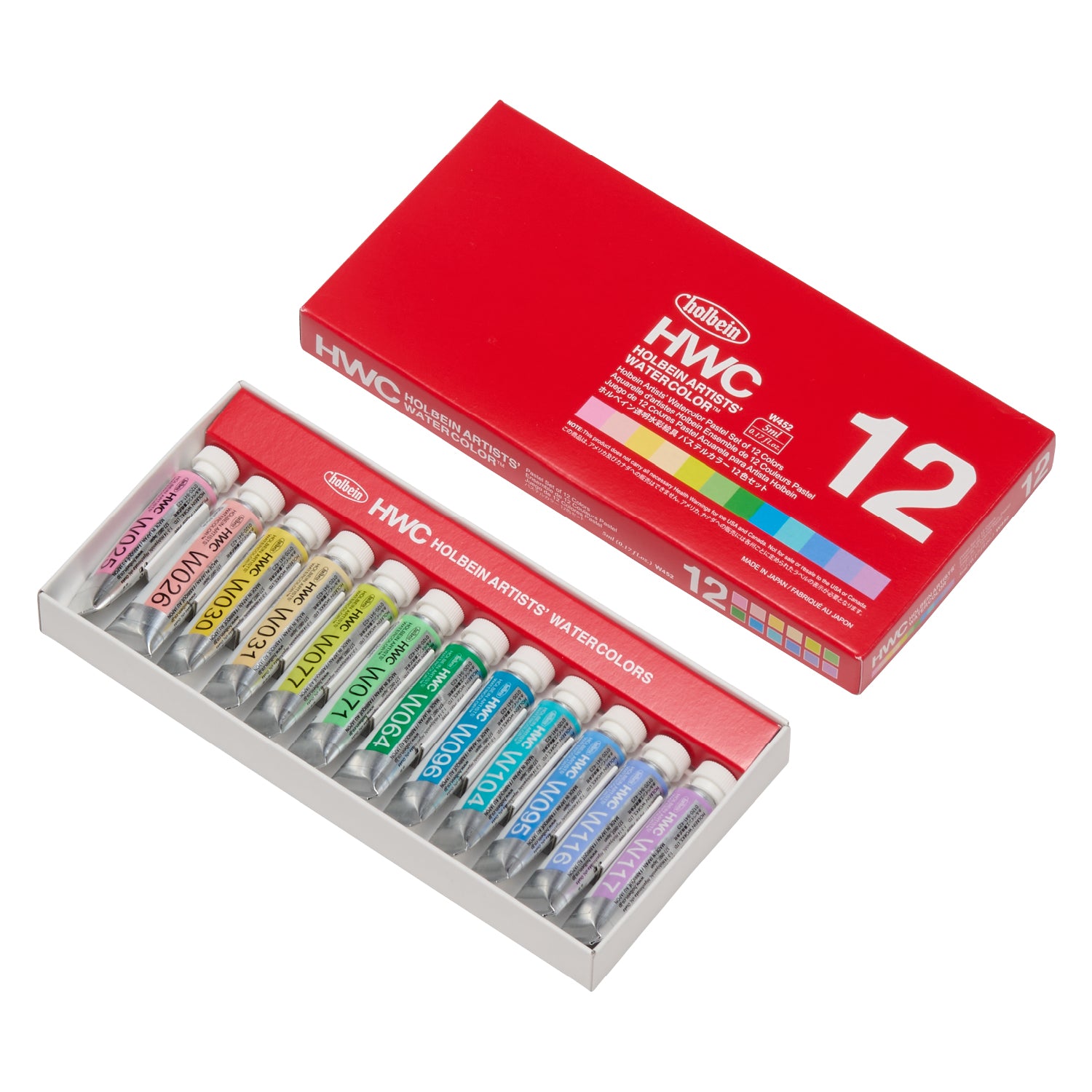 透明水彩絵具 5ml パステルカラー 12色セット – ホルベイン オンライン