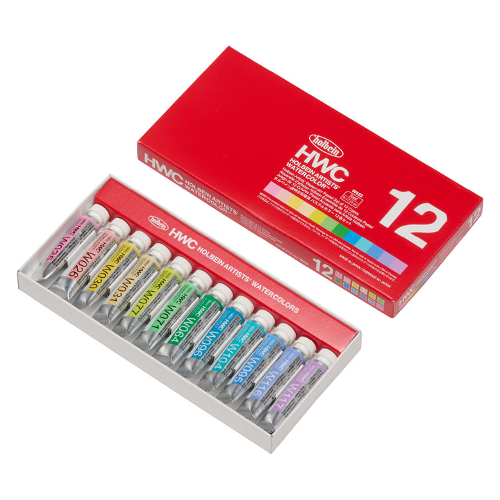 透明水彩絵具 5ml パステルカラー 12色セット – ホルベイン オンライン