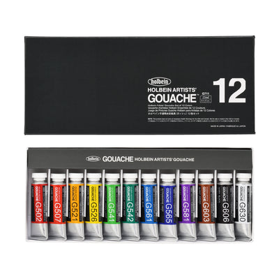 不透明水彩絵具〈ガッシュ〉 15ml 12色セット – ホルベイン オンライン