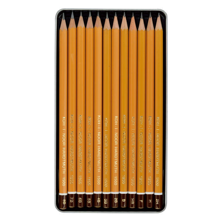 KOH-I-NOOR(コヒノール) ２点セット コヒノール 鉛筆 1500 アート 12本セット（8B-2H） – ホルベイン