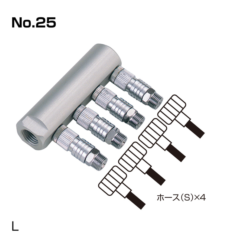 トリコン 4ヶ口カプラージョイント No.25 L
