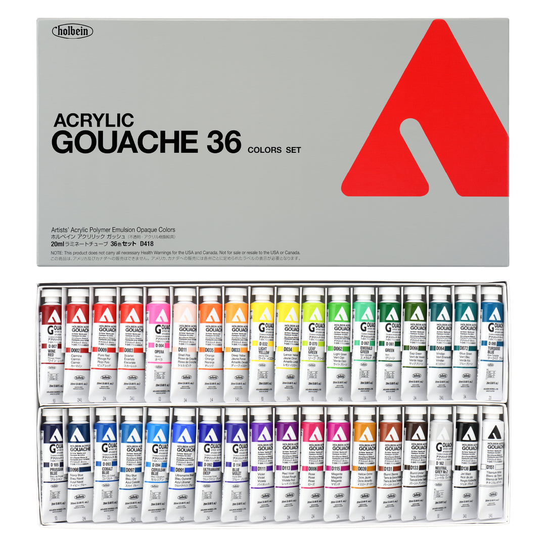 アクリリック ガッシュ 20ml 36色セット – ホルベイン オンラインショップ
