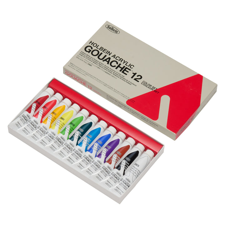 アクリリック ガッシュ 12ml 12色セット – ホルベイン オンラインショップ