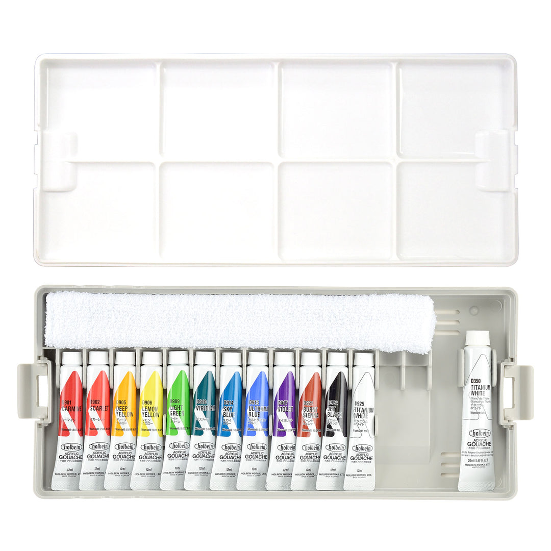 アクリリック ガッシュ 12ml スクール13本プラセット – ホルベイン
