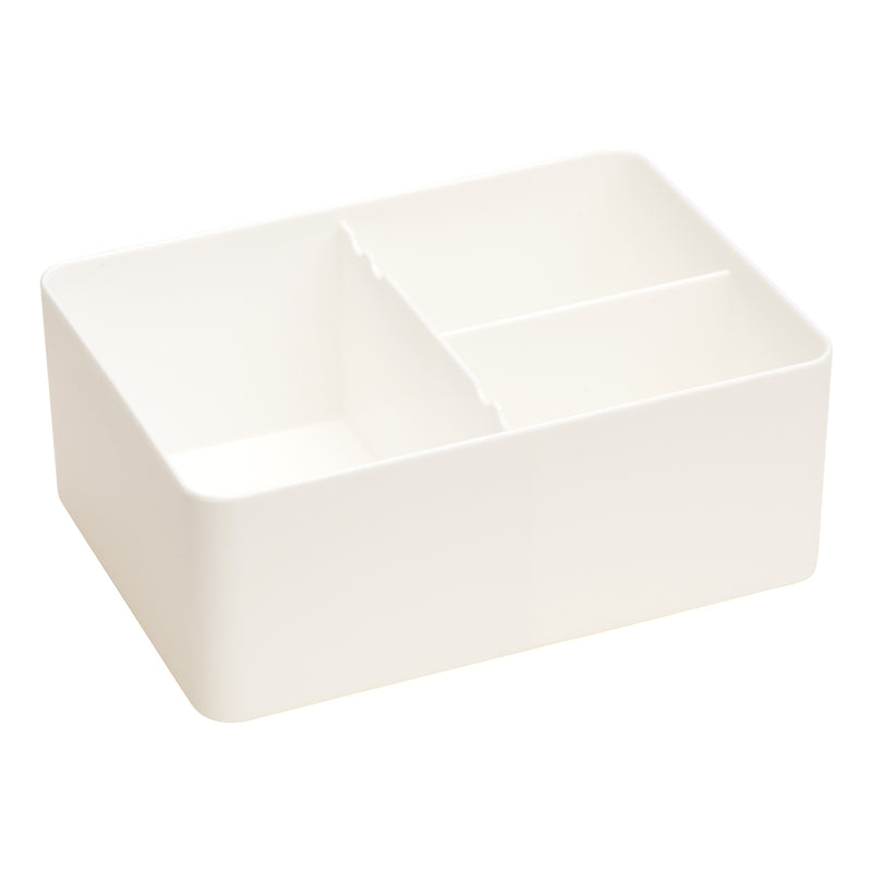（H）プラスチック角筆洗 3仕切・足ゴム付